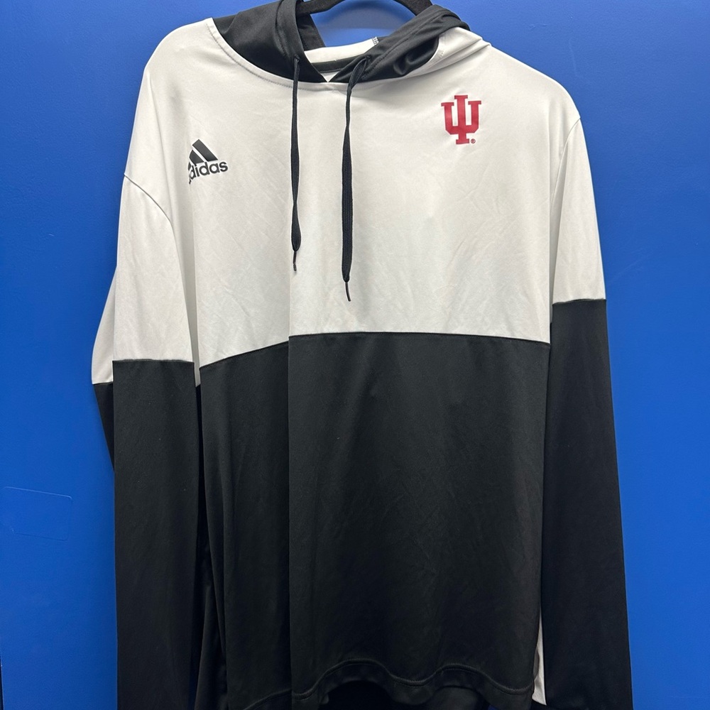 Indiana University black and white hoodie